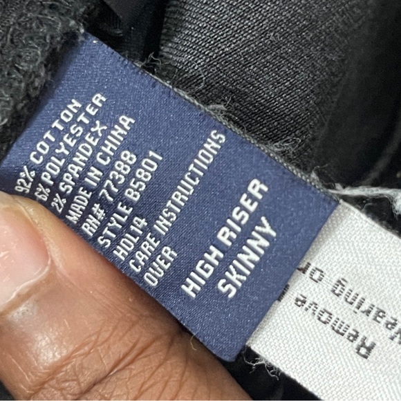 Madewell Jeans Size 26 Ash Black High Riser Skinny Moto Denim - Picture 11 of 15